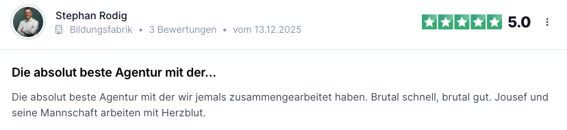 „Ich hatte früher mehr Stress mit weniger Kunden. Heute haben wir deutlich mehr Kunden, aber alles unter Kontrolle – weil wir wissen, dass wir den Prozess beherrschen.“ - Stephan Rodig