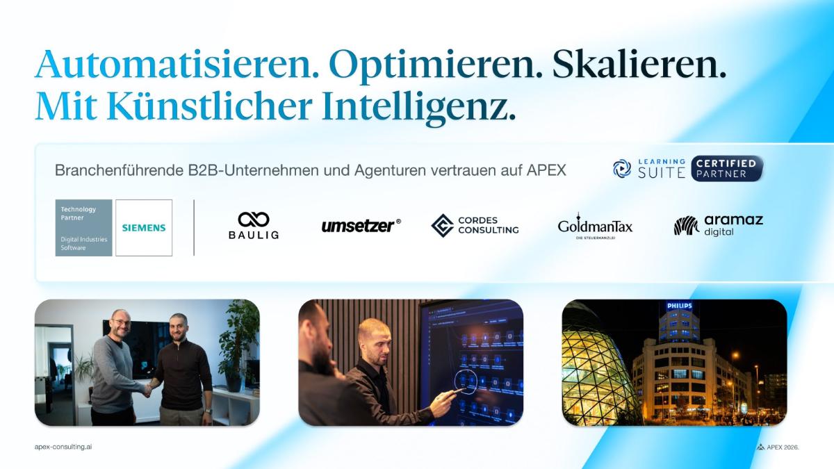 Künstliche Intelligenz für Automatisierung, Optimierung und Skalierung in Unternehmen.