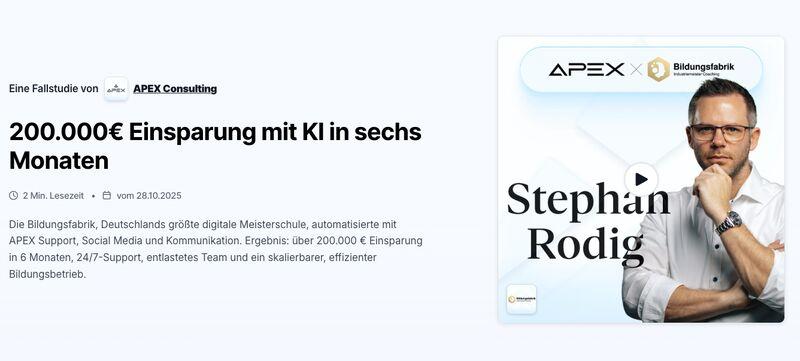 200.000 € eingespart. In sechs Monaten. Mit KI. Als Ingenieur liebe ich Zahlen. Zahlen lügen nie. Sie sagen Ihnen genau, was funktioniert, was kaputt ist und wo die Hebelwirkung liegt.