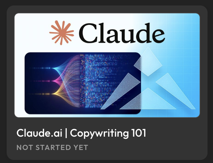 Claude.ai Copywriting 101 ist Teil unserer LearningSuite und zeigt dir, wie du KI gezielt für verkaufsstarke Texte einsetzt. Du lernst, wie du präzise Prompts formulierst, Zielgruppen besser triffst und Content schneller skalierst. Ideal für Teams, die Marketing und Sales effizienter und datengetriebener aufstellen wollen.