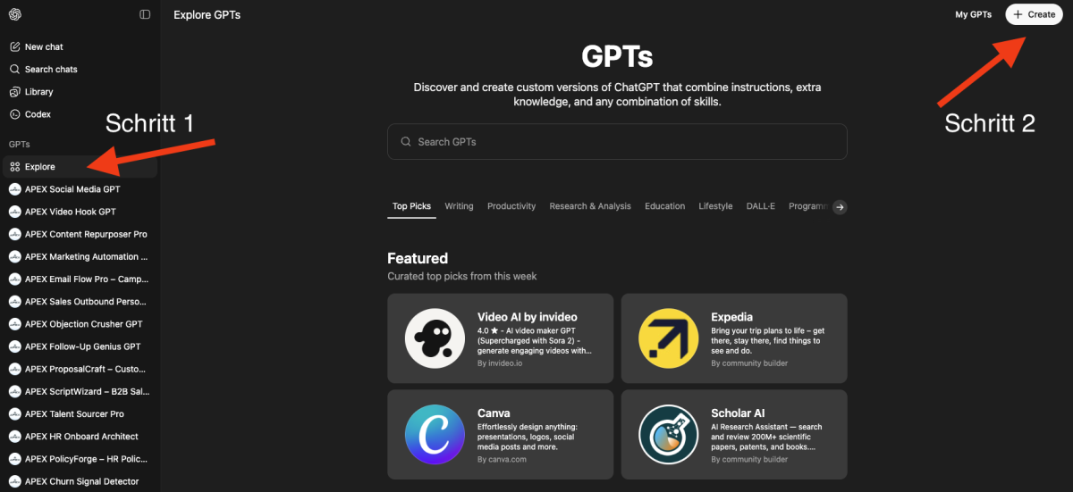Deinen eigenen Custom GPT erstellen - in wenigen Minuten zum persönlichen KI-Assistenten