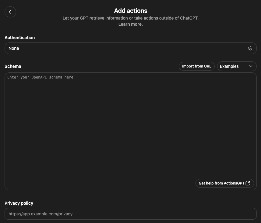 Mittels API Verbindung kann dein Custom GPT auch auf Programme außerhalb von ChatGPT zugreifen - super nützlich für umfangreiche Automationen!