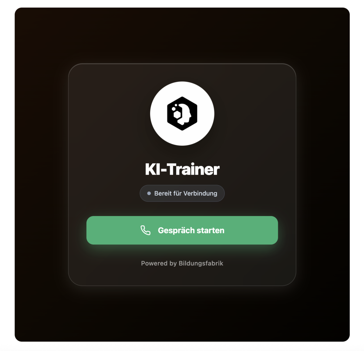 Ein Custom-GPT-Voice-Agent für die Bildungsfabrik (bildungsfabrik-online.de), eingebettet in die LearningSuite (learningsuite.io) - entwickelt zur persönlichen Lern- und Supportbetreuung der Kunden.