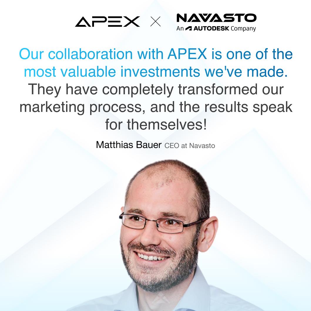 Wir haben Navasto strategisch in die digitale Sichtbarkeit geführt. Das Ergebnis: die erfolgreiche Übernahme durch den Milliardenkonzern Autodesk.