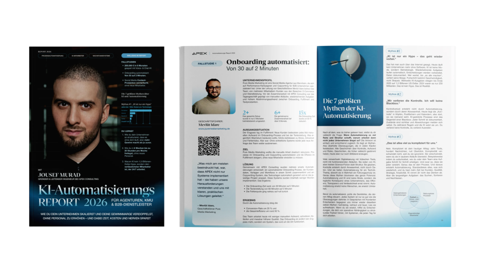 Der KI-Automatisierungs-Report: Für Agenturen, Experten, Coaches, Berater zur Automatisierung von Marketing, Vertrieb, Onboarding und Kundenservice.