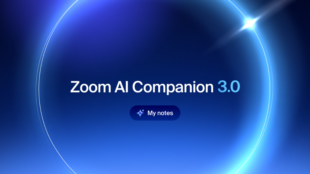 Screenshot der Zoom AI Companion 3.0 Benutzeroberfläche.