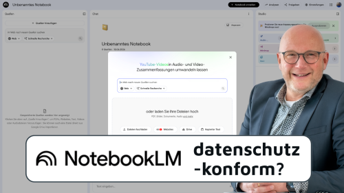 Ist NotebookLM datenschutzkonform? Datenschutzexperte Frank Müns erklärt.