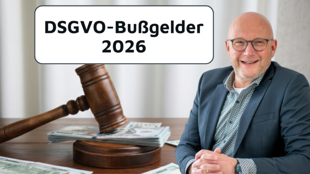 News: Wie hoch sind die DSGVO-Bußgelder in 2026? Datenschutzexperte Frank Müns klärt auf.