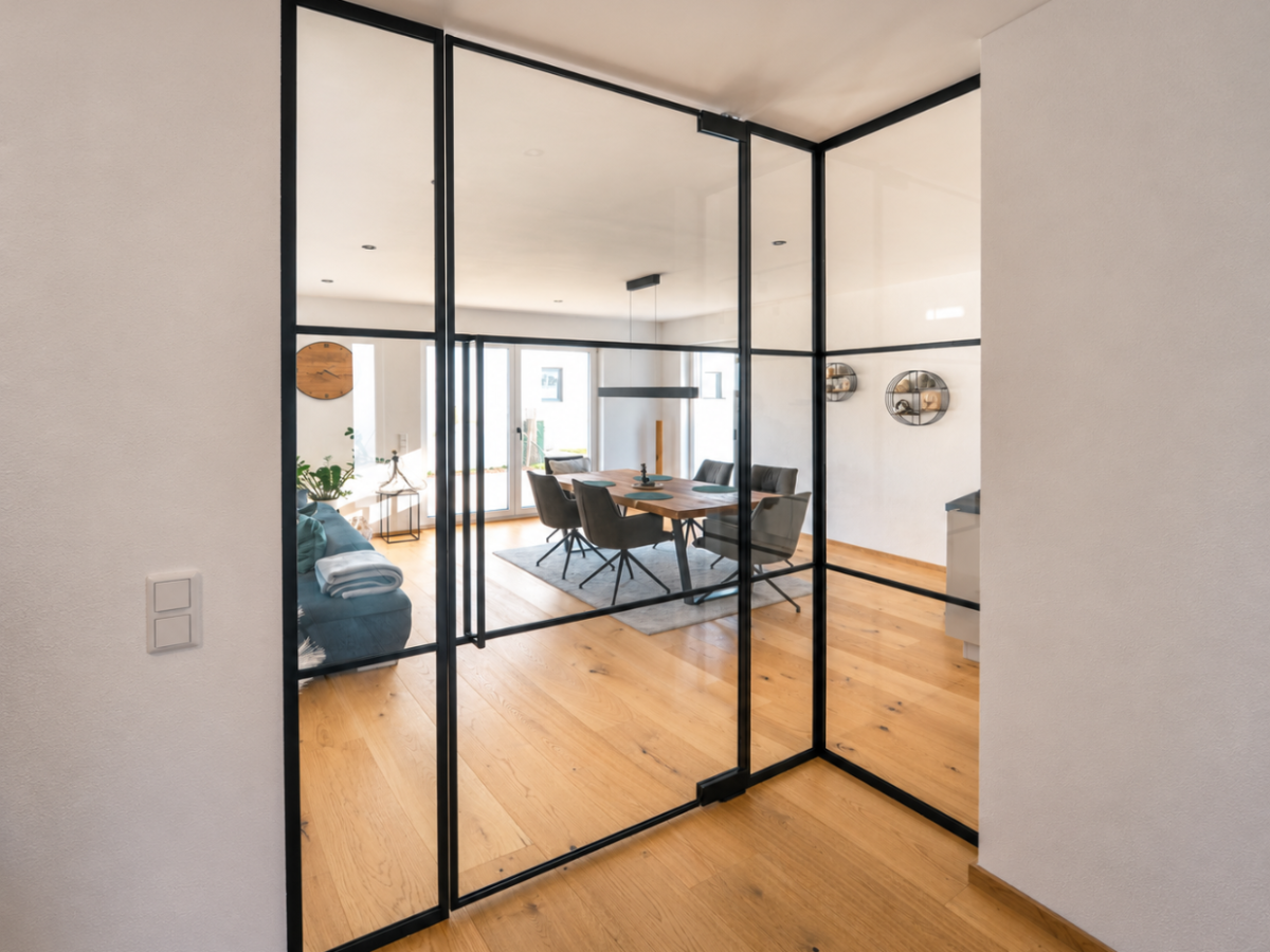Offene Treppe? Wir trennen transparent – ohne Licht zu verlieren.