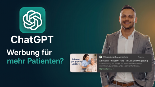 ChatGPT Werbung für Pflegedienst