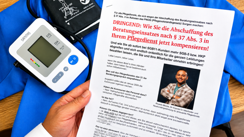 Warum ambulante Pflegedienste ab 2028 durch den Wegfall des 37-3er Beratungseinsatzes bares Geld verlieren – und mit welchen 3 Maßnahmen du gegensteuerst