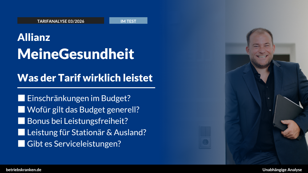 bKV-Tarif im Test: Allianz MeineGesundheit