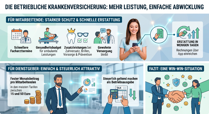 Die Vorteile der betrieblichen Krankenversicherung