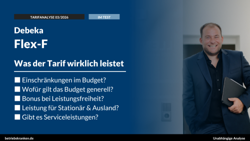 bKV-Tarif im Test: Debeka Flex-F