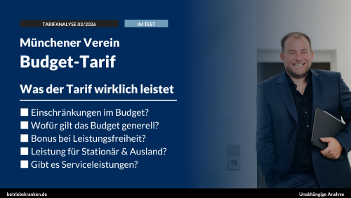 bKV-Tarif im Test: Münchener Verein Budget-Tarif
