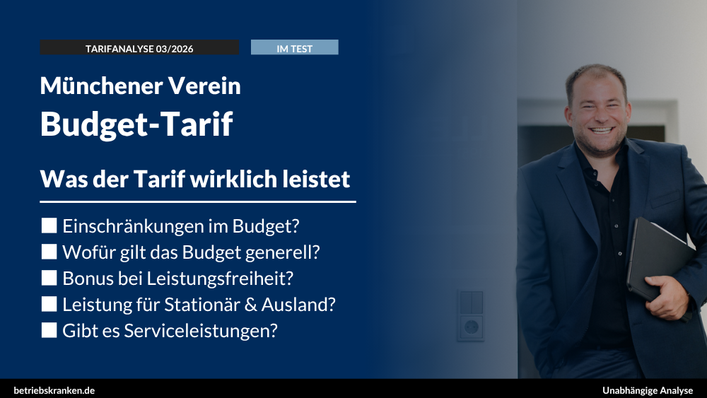 bKV-Tarif im Test: Münchener Verein Budget-Tarif