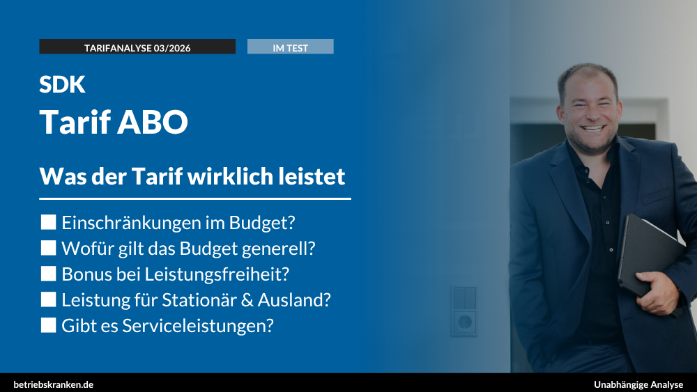 bKV-Tarif im Test: SDK Tarif ABO