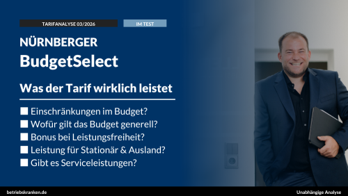 bKV-Tarif im Test: NÜRNBERGER BudgetSelect