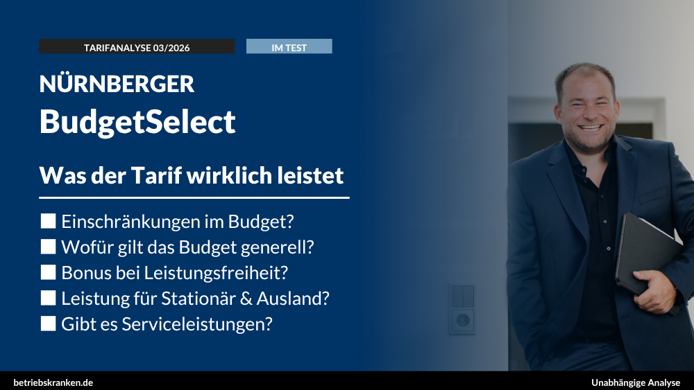bKV-Tarif im Test: NÜRNBERGER BudgetSelect