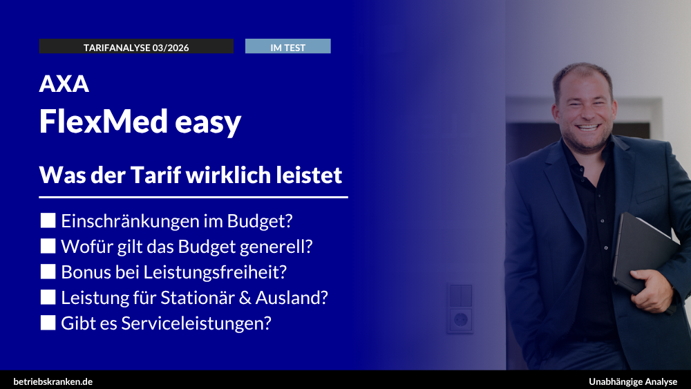 bKV-Tarif im Test: AXA FlexMed easy