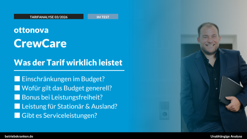 bKV-Tarif im Test: ottonova CrewCare