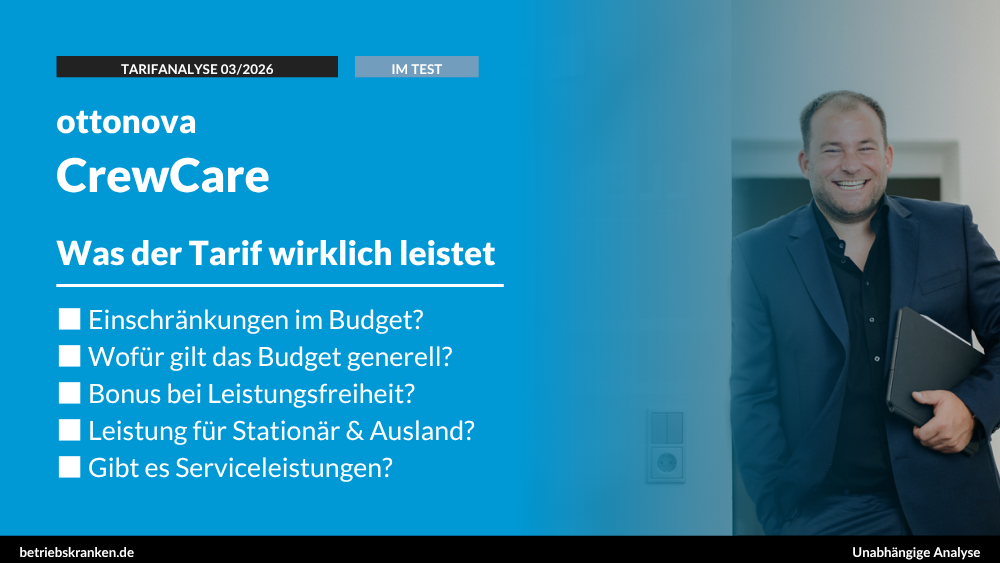 bKV-Tarif im Test: ottonova CrewCare