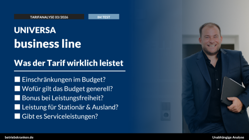 bKV-Tarif im Test: UNIVERSA business line