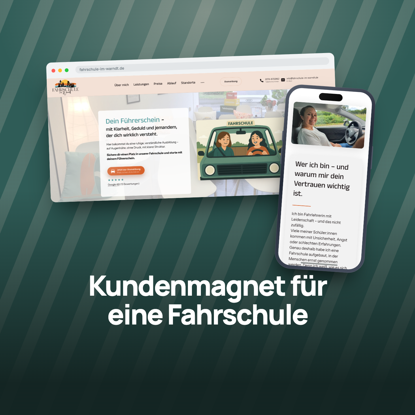 Von Null zur Nachfrage: Fahrschule gewinnt wöchentlich Anfragen mit neuer Webseite