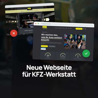 Relaunch für AM Autoservice: Von 1–2 Anfragen/Jahr zu 17 Leads ohne Werbung