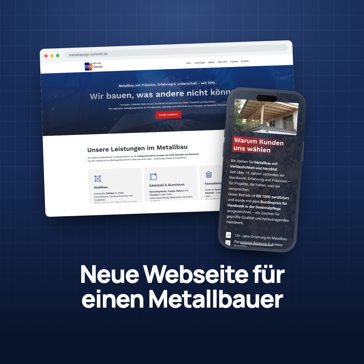 Metallbau sichtbar gemacht: Neue Webseite bringt mehr qualifizierte Anfragen