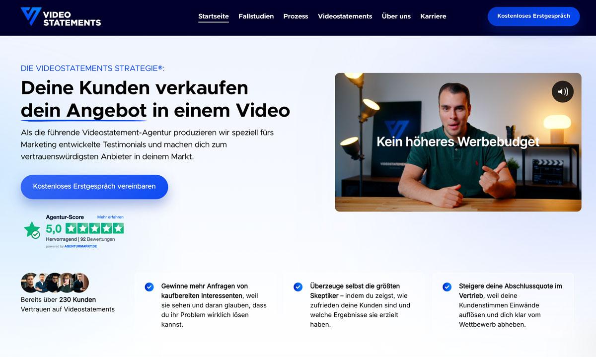 Die Versprechungen auf der Webseite machen Lust auf Mehr