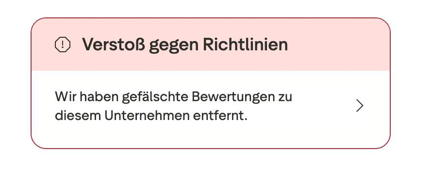 Rufschädigung durch Warnhinweise