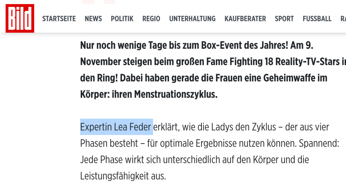 Lea wurde mehrfach von der BILD interviewt