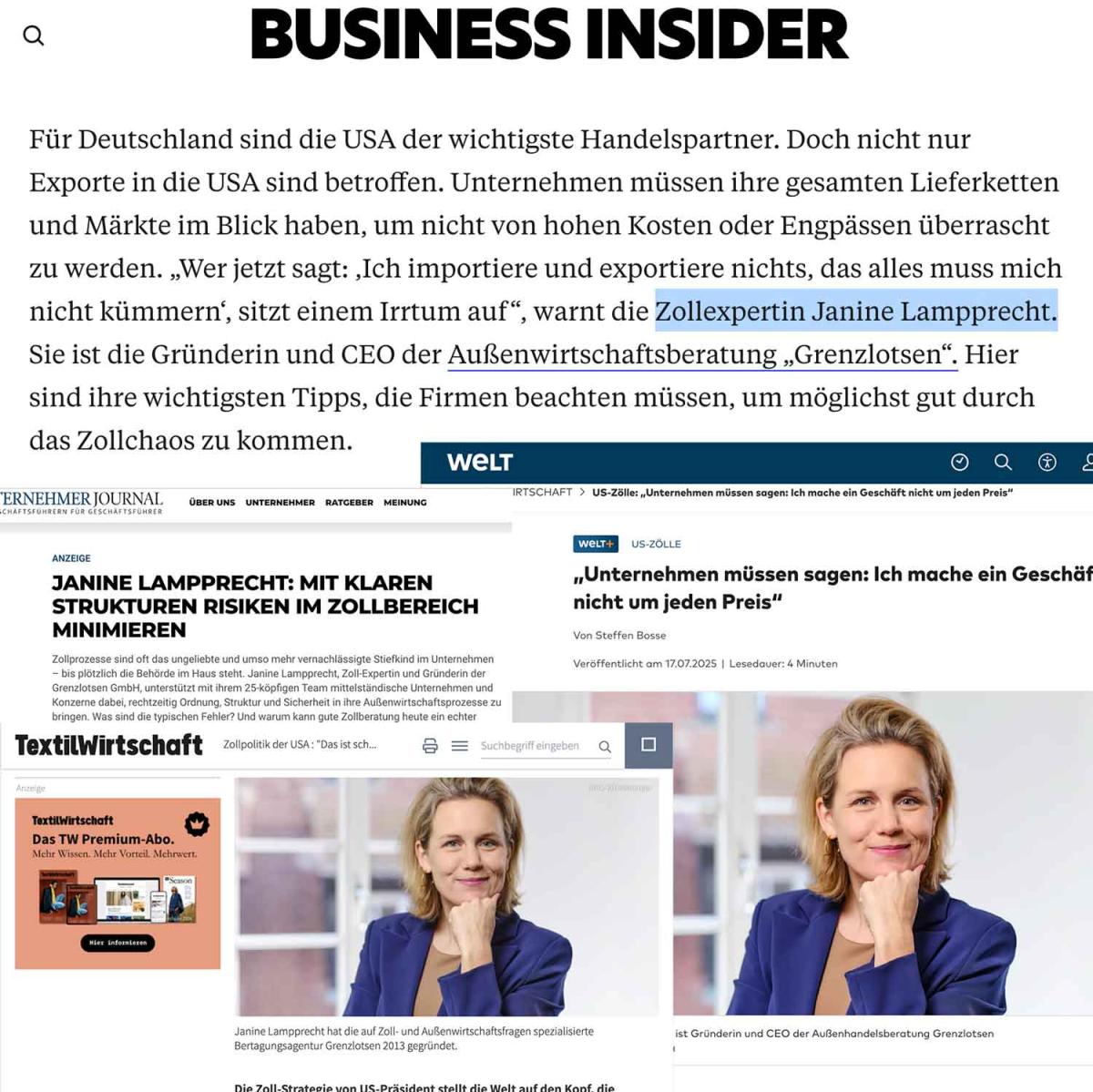 Medien in ganz Deutschland setzten auf Janines Expertise