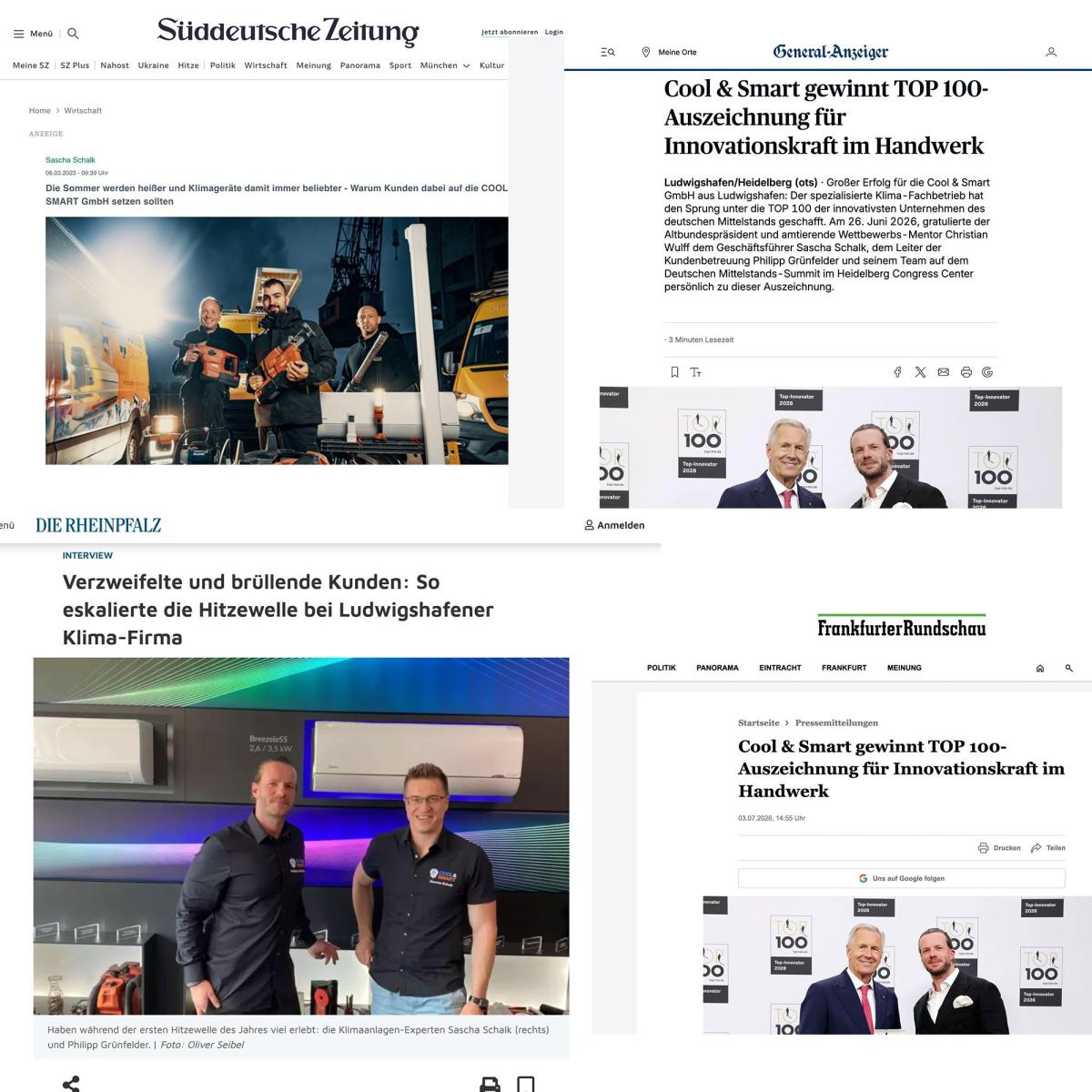Das Unternehmen wird immer wieder prominent in den größten Medien platziert.
