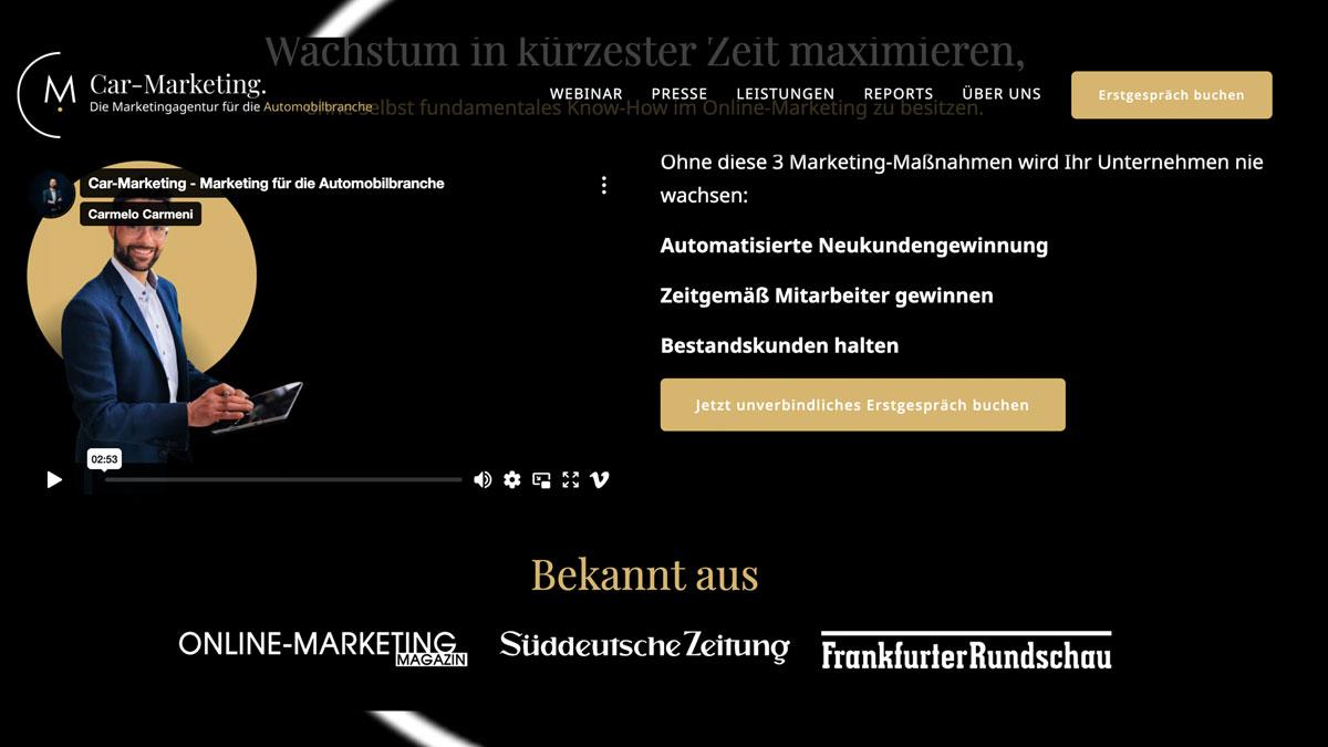 Die Logos der Medien erhöhten das Vertrauen und die Conversion massiv