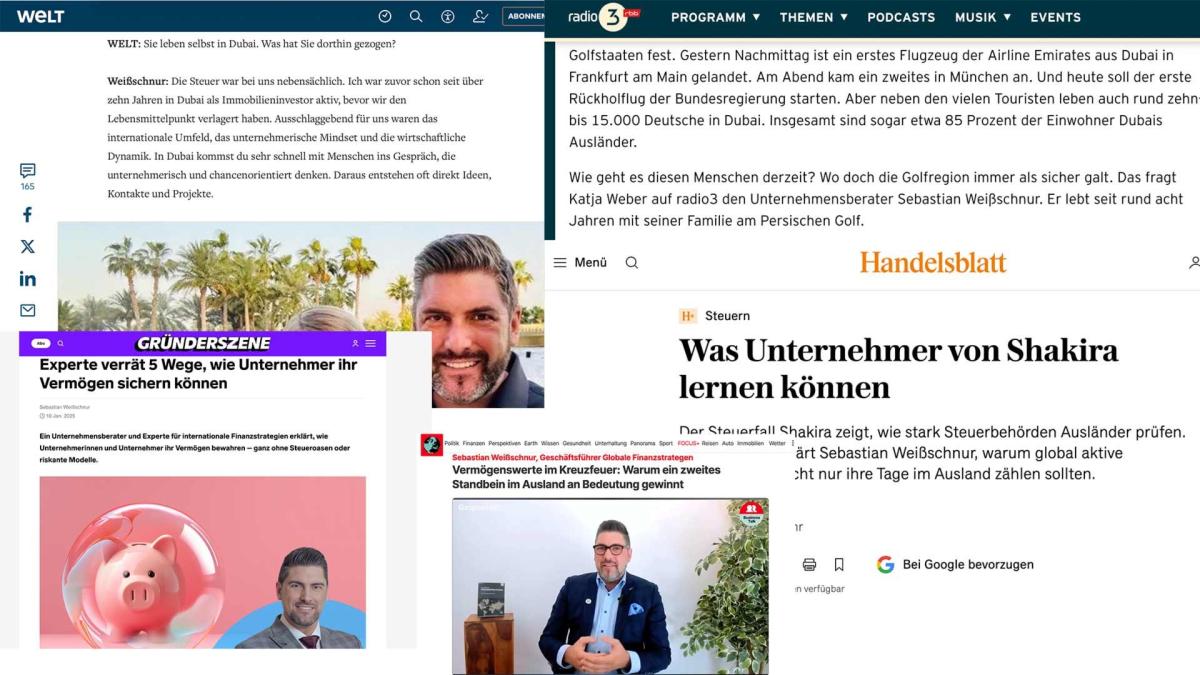 Sebastian war in zahlreichen A-Medien vertreten.