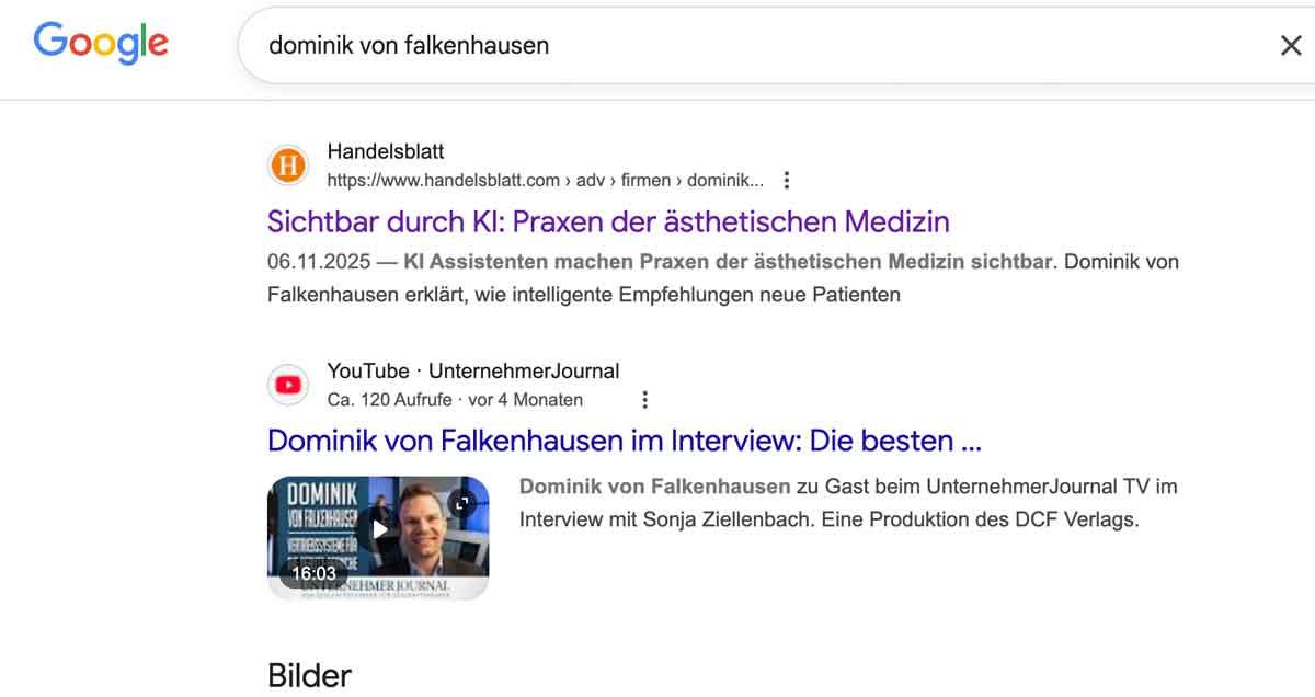Google-Ergebnisse für Dominik von Falkenhausen