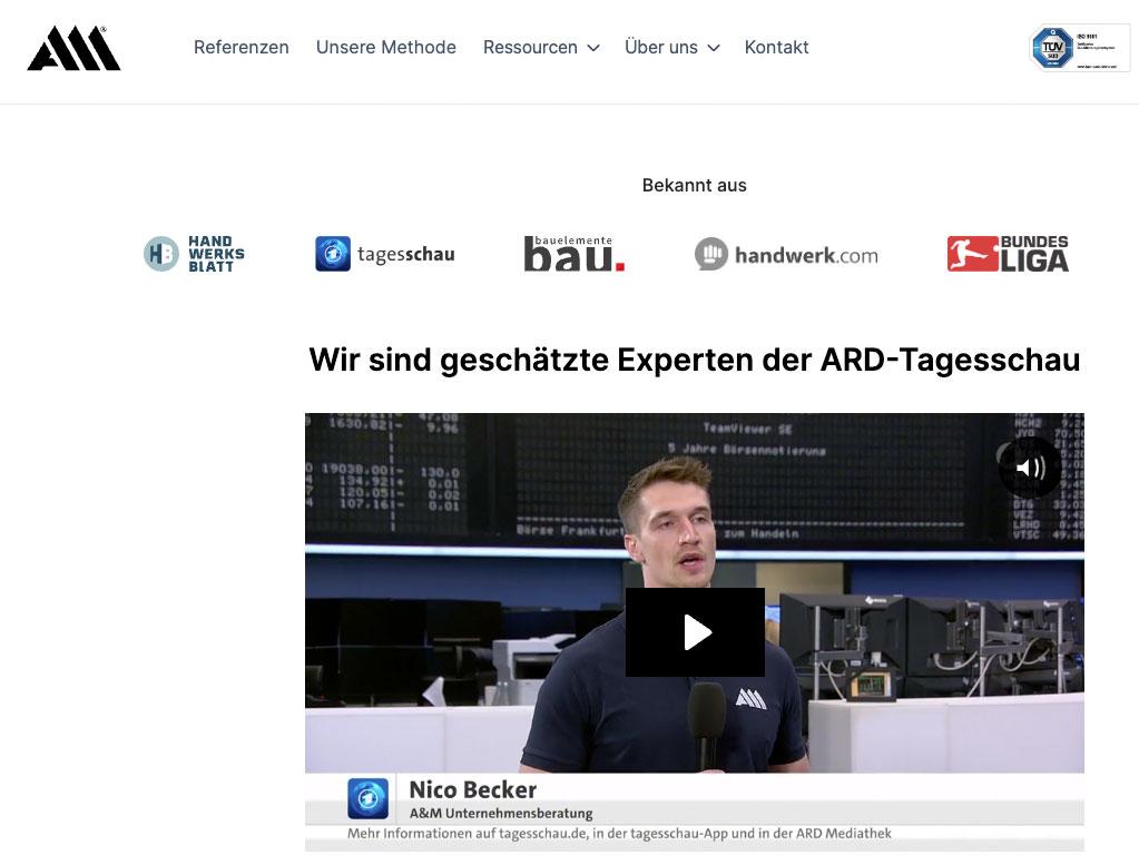 Der Artikel in der Tagesschau und die Medienlogos sorgen für massiv mehr Vertrauen