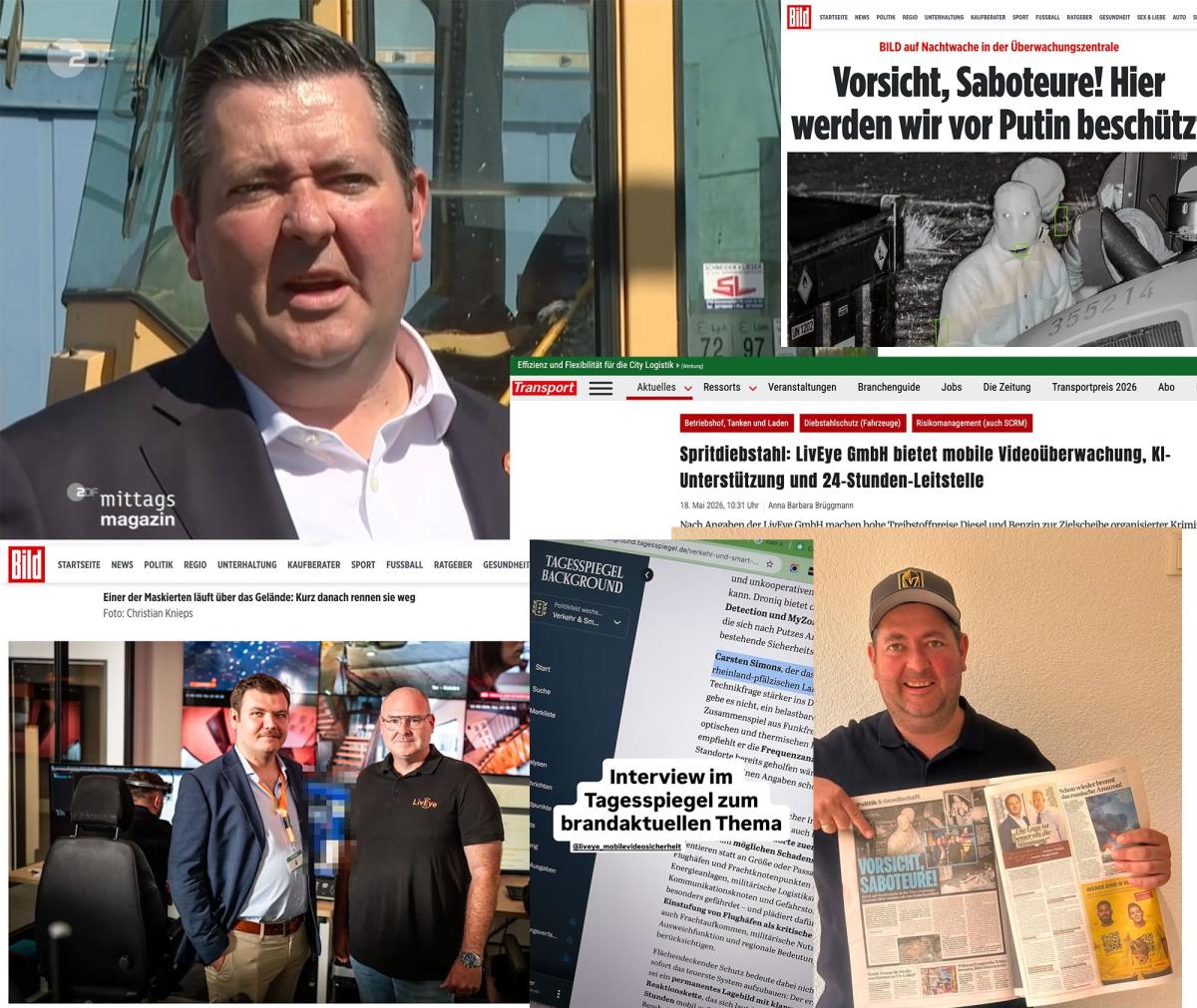 BILD, ZDF, Tagesspiegel: LivEye und Carsten Simons bekommen endlich die Reichweite, die sie verdienen.