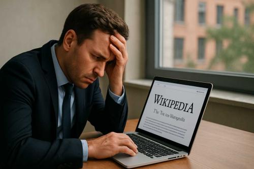 Panik nach dem Artikel: Wikipedia zerstört Reputationen