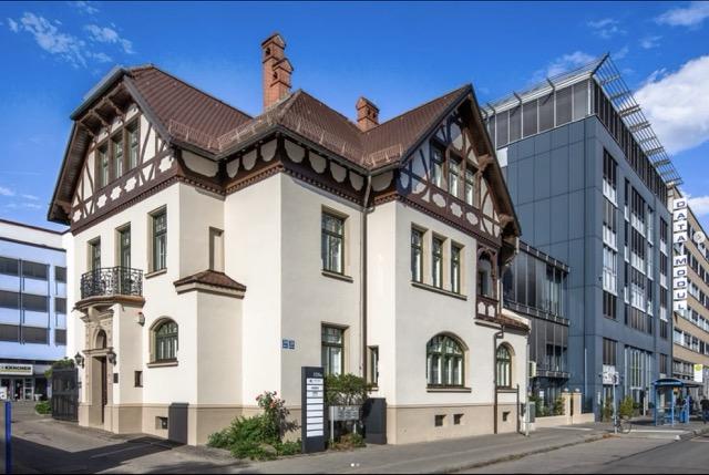 Denkmalschutz Villa in der Landsberger Straße - hier haben wir 2023 den Fassadenpreis der Stadt München erhalten