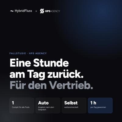 Eine Stunde am Tag zurück. Für den Vertrieb.