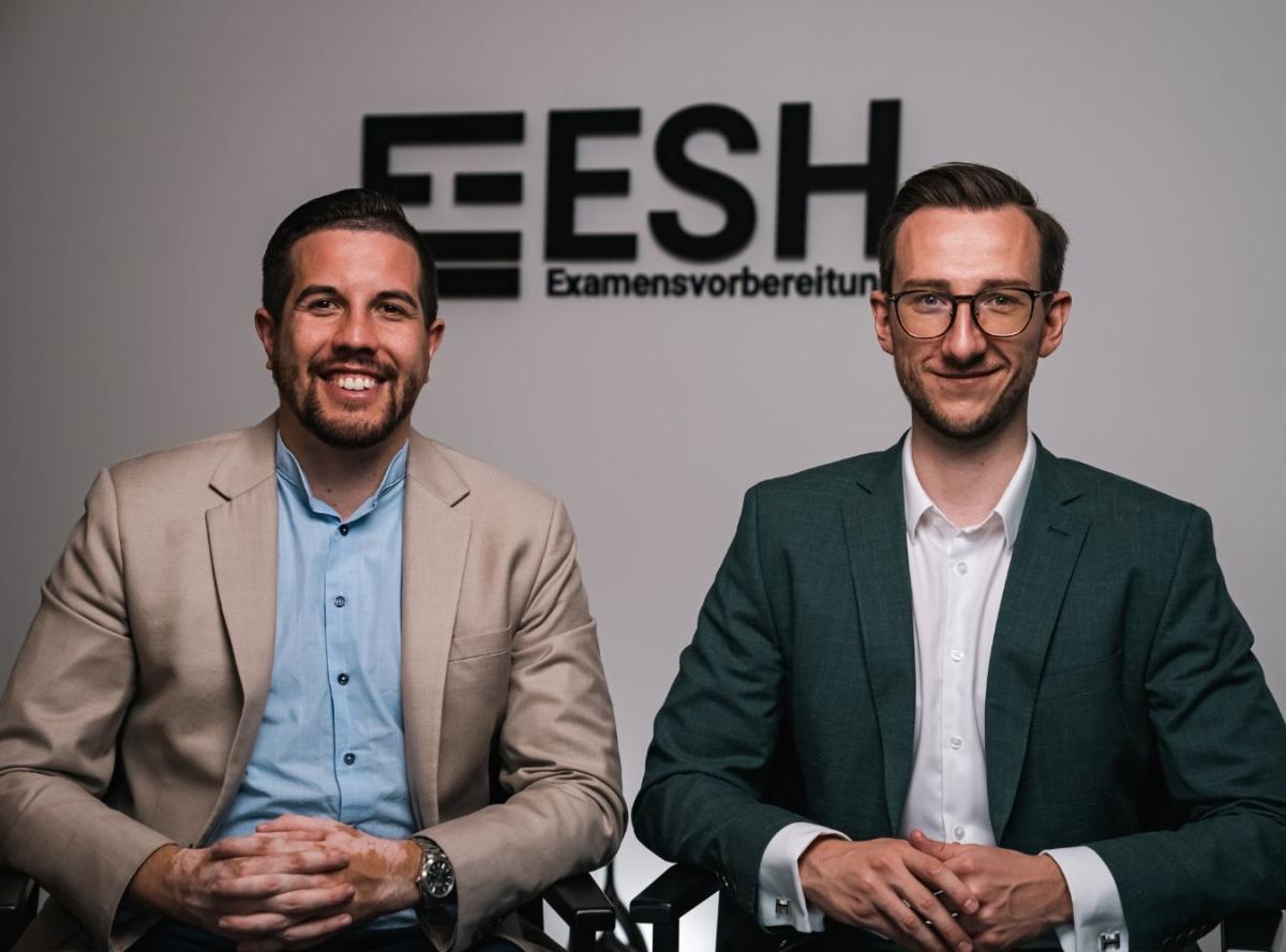 Gary Voorbraak & Marlo Steinecke Gründer von der ESH Examensvorbereitung