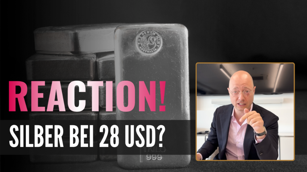 Edelmetall-Experte diskutiert Silber bei 28 USD in einem Video.