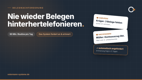 Nie wieder Belegen hinterherlaufen als Steuerberater