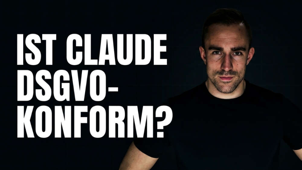 Person stellt die Frage, ob Claude DSGVO-konform ist.
