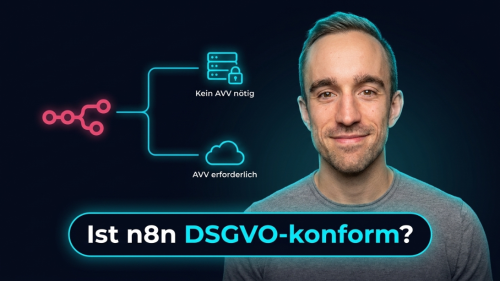 Grafik zu n8n DSGVO-konform: Unterschiede zwischen Self-Hosting und Cloud.