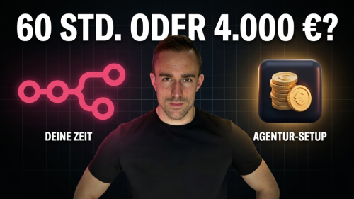 60 Stunden Eigenzeit oder 4.000 Euro Agentur-Setup im Vergleich.