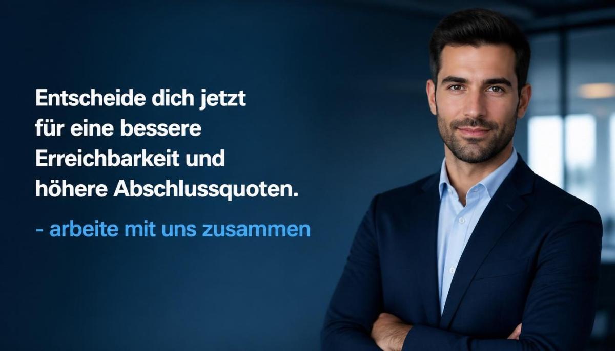 Entscheide dich jetzt für eine bessere Erreichbarkeit und höhere Abschlussquoten - arbeite mit uns zusammen